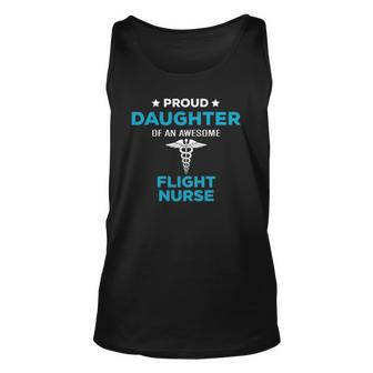 Proud Daughter Of An Awesome Flight Nurse Unisex Tank Top | Mazezy