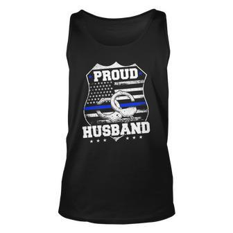 Proud Husband Of Police Officer Unisex Tank Top | Mazezy