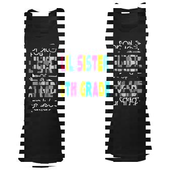 Proud Lil Sister Of A Class Of 2022 8Th Grade Graduate Tank Top | Mazezy