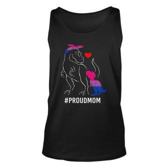 Proud Mom Dinosaurrex Mama Bisexual Pride Unisex Tank Top | Mazezy