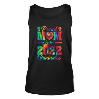 Proud Mom Of Two 2022 Graduates Senior 22 Tie Dye Mother Day Tank Top | Mazezy
