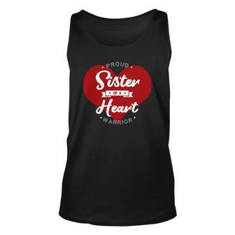 Proud Sister Of A Heart Warrior Chd Surgery Transplant Unisex Tank Top | Mazezy