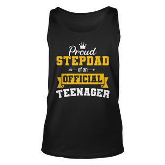 Proud Stepdad Of Official Nager 13 Birthday Funny Vintage Unisex Tank Top - Seseable