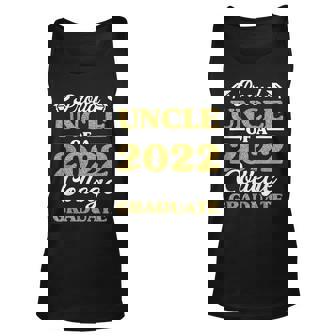 Proud Uncle Of 2022 College Graduate Funny Graduation Unisex Tank Top - Thegiftio