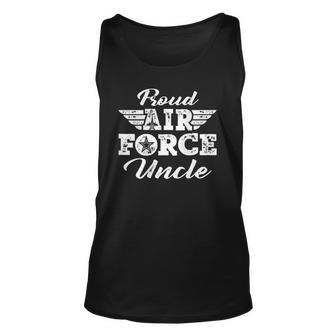 Mens Proud Us Air Force Uncle Wings Pride Military Tank Top | Mazezy