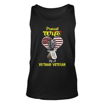 Proud Wife Of A Vietnam Veteran T Unisex Tank Top - Monsterry