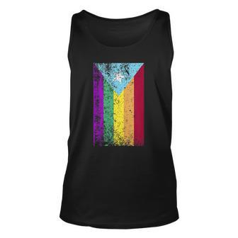 Puerto Rico Gay Pride Rainbow Flag Unisex Tank Top | Mazezy
