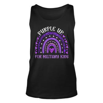 Purple Up For Military Kids Rainbow Military Child Month V2 Unisex Tank Top - Seseable