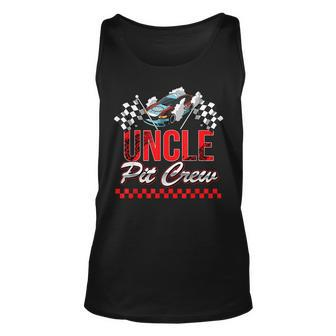 Race Car Birthday Party Racing Family Uncle Pit Crew Unisex Tank Top - Seseable