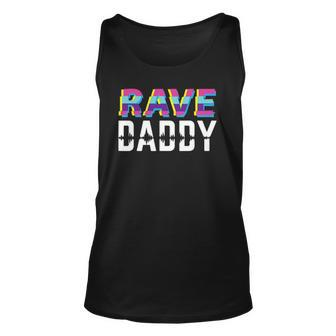 Rave Daddy Techno Dad Gift Unisex Tank Top | Mazezy
