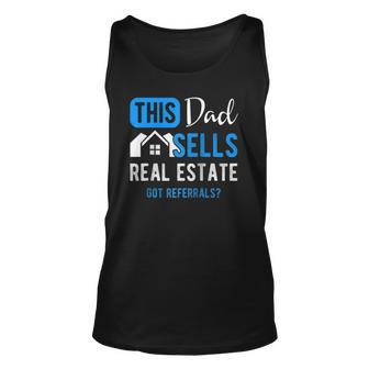 Real Estate Agent Men Dad Realtor Raglan Baseball Tank Top | Mazezy