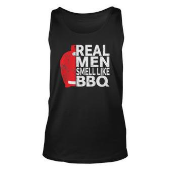 Real Men Smell Like Bbq - Funny Barbecue Grilling Kamado Unisex Tank Top | Mazezy