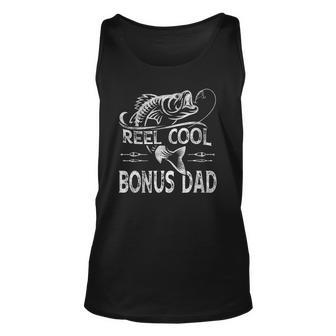 Reel Cool Bonus Dad Fishing - Fathers Day Fisherman Fishing Unisex Tank Top | Mazezy
