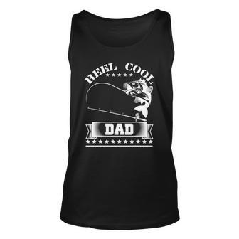 Reel Cool Dad Fishing Fathers Day Gift Unisex Tank Top | Mazezy