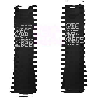 Rescue Animal Pet Dogs Cats Shelter Adoptions Peace Love Unisex Tank Top - Thegiftio