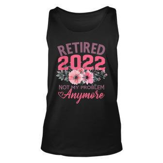 Retired 2022 Retirement Gifts For Women 2022 Cute Pink Unisex Tank Top | Mazezy