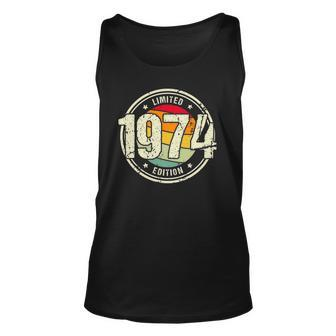 Retro 48 Years Old Vintage 1974 Limited Edition 48Th Birthday Tank Top | Mazezy