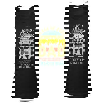 Retro Class Of 2022 Dad I Raised Mine Graduation Fathers Day Unisex Tank Top - Thegiftio