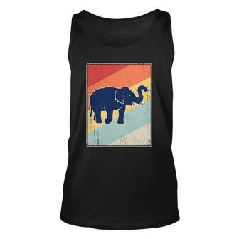 Retro Elephant - Vintage Elephant Distressed Gift Unisex Tank Top | Mazezy AU