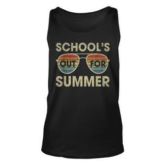 Retro Last Day Of School Schools Out For Summer Teacher V2 Tank Top | Mazezy