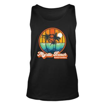 Retro Myrtle Beach South Carolina Summer 90S Beach Souvenirs Tank Top | Mazezy
