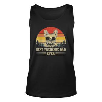 Retro Vintage French Bulldog Best Frenchie Dad Ever Classic Unisex Tank Top | Mazezy