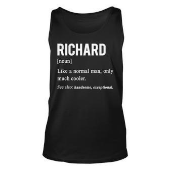 Richard Name Gift Richard Funny Definition Unisex Tank Top - Seseable