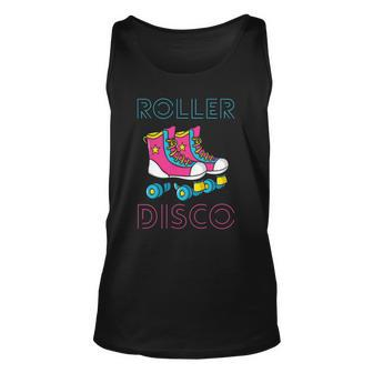 Roller Disco Vintage Derby Skates Seventies Funky Party Tank Top | Mazezy UK