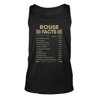 Rouse Name Gift Rouse Facts Unisex Tank Top - Seseable