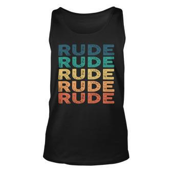 Rude Name Shirt Rude Family Name Unisex Tank Top - Monsterry