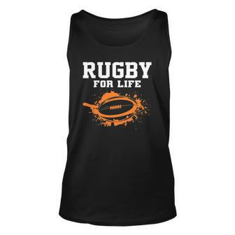 Rugby For Life I Rugby Unisex Tank Top | Mazezy