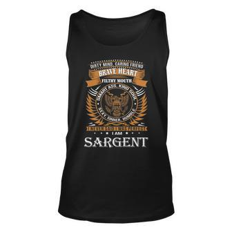 Sargent Name Gift Sargent Brave Heart Unisex Tank Top - Seseable