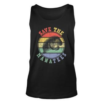 Save The Manatees Manatee Lover Zookeeper Marine Biologist Unisex Tank Top | Mazezy