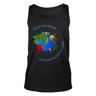 Save The Ocean Keep The Sea Plastic Free Unisex Tank Top | Favorety