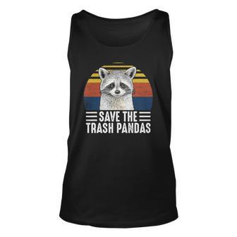 Save The Trash Panda Funny Raccoon Lover Unisex Tank Top | Mazezy