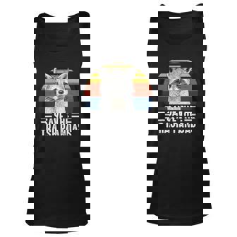 Save The Trash Panda Funny Raccoon Lover Unisex Tank Top | Mazezy