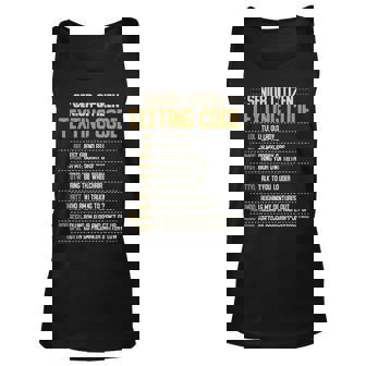 Senior Citizen Texting Code Cool Funny Old People Saying Unisex Tank Top - Thegiftio