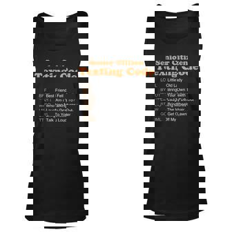 Senior Citizen Texting Code Old People Gift Unisex Tank Top - Thegiftio