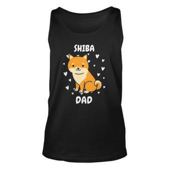 Shiba Dad Papa Daddy Pa Father For Fathers Day Unisex Tank Top | Mazezy