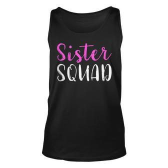 Sister Squad Sister Birthday Gift Unisex Tank Top - Seseable