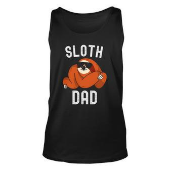 Sloth Dad Fathers Day Men Sloth Daddy Sloth Lover Lazy Tank Top | Mazezy AU