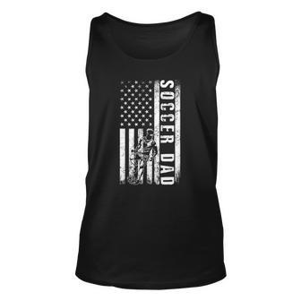 Soccer Dad Usa Flag Soccer Team Fan Daddy Fathers Day Unisex Tank Top | Mazezy CA