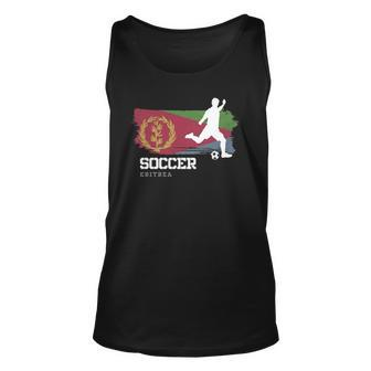 Soccer Eritrea Flag Football Team Soccer Player Unisex Tank Top | Mazezy