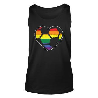 Soccer Heart Sport Lgbtq Rainbow Gay Pride Ally Men Women Unisex Tank Top | Mazezy