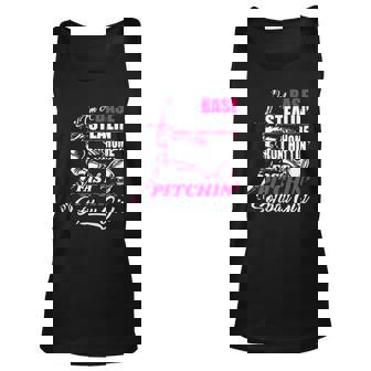 Softball Funny Saying Pitcher Lefty Unisex Tank Top | Mazezy