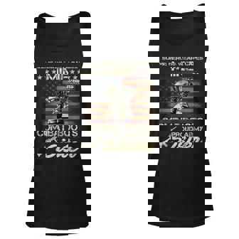 Some Heros Wear Capes Mine Wears Combat Boots Army Sister Unisex Tank Top - Thegiftio