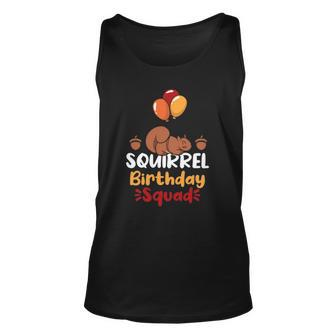 Squirrel Birthday Squad - Squirrel Novelty Items Squirrel Unisex Tank Top | Mazezy