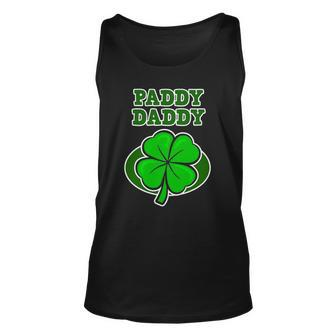 St Patricks Day Design For Father - Paddy Daddy Unisex Tank Top | Mazezy