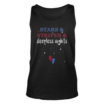 Stars And Stripes And Sleepless Nights July 4Th Of July Unisex Tank Top | Mazezy