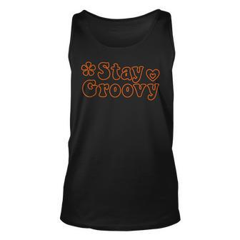 Stay Groovy Hippie Retro Style V3 Unisex Tank Top - Seseable